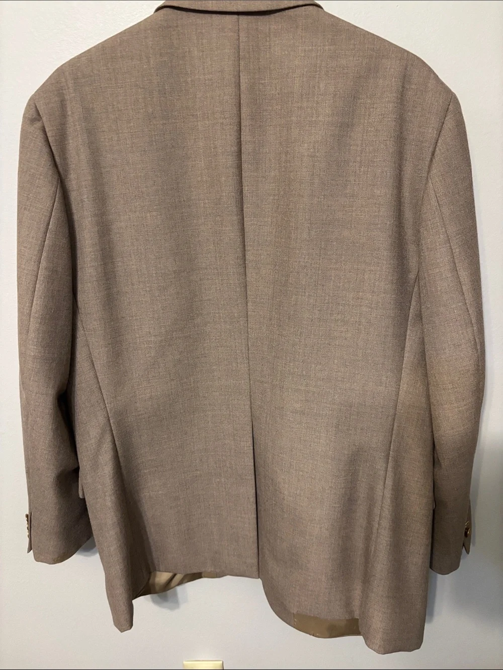 Men’s Tan Sport Coat with Gold Buttons